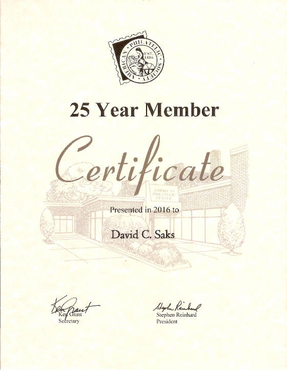 APS 25 Years of Membership