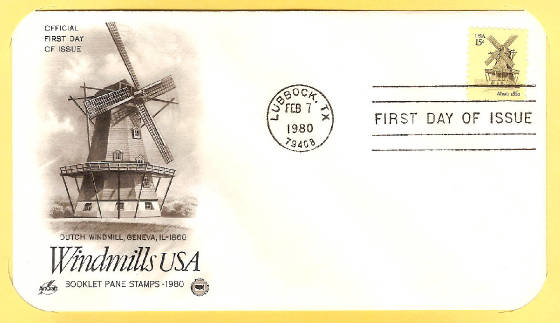 Windmills 1980 FDC