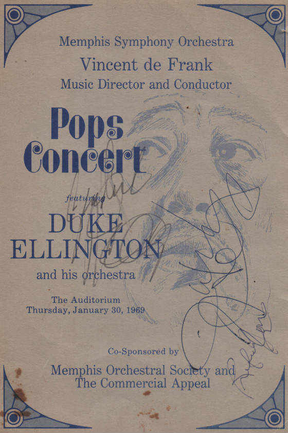 Duke Ellington in Memphis, Tennessee 1969