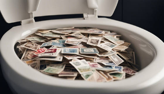 Stamps Commemorating The Invention Of Toilets And Toilet Paper