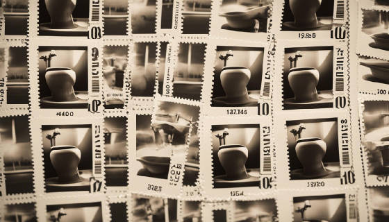 Stamps Commemorating The Invention Of Toilets And Toilet Paper