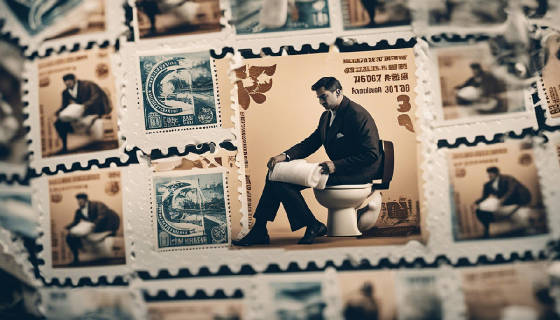 Stamps Commemorating The Invention Of Toilets And Toilet Paper
