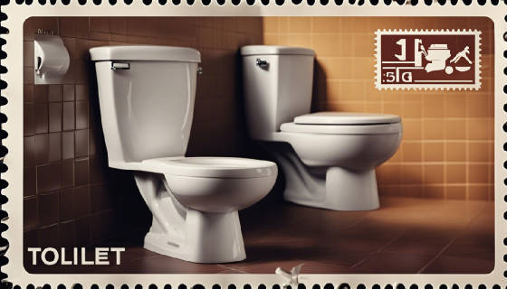 Stamps Commemorating The Invention Of Toilets And Toilet Paper