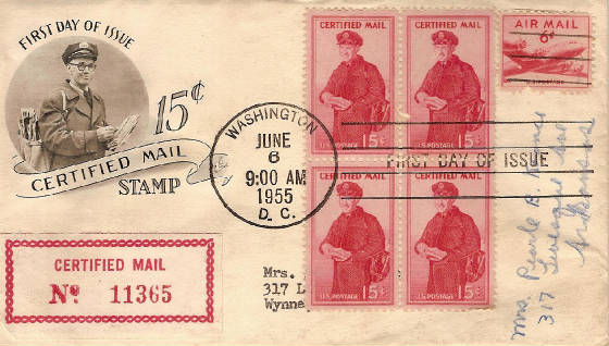 Certified Mail 1955