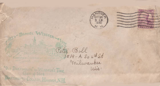 Daniel Webster FDC