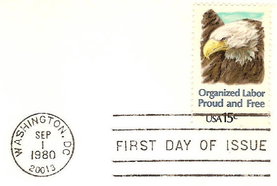 American Labor Movement Stamp 1980