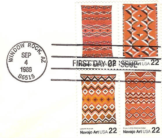Navajo Indian Art FDC 1986
