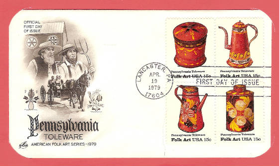 Dutch Pennsylvania Toleware FDC