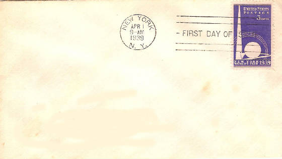1939 NY World's Fair FDC