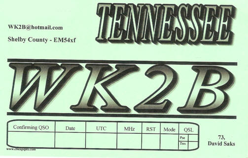 WK2B QSL Card